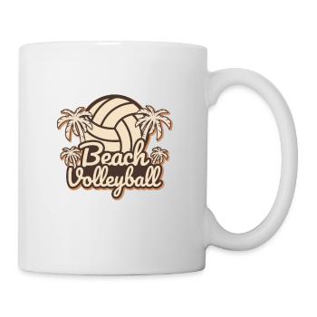 Beach volleyball fun gift beach ball sport - Mug - white - Right