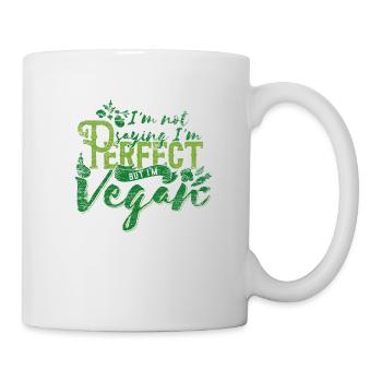 Vegetarian Heart Animal Hunger Gift Vegan Meat - Mug - white - Right