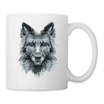 chien - Mug blanc - blanc - Droite