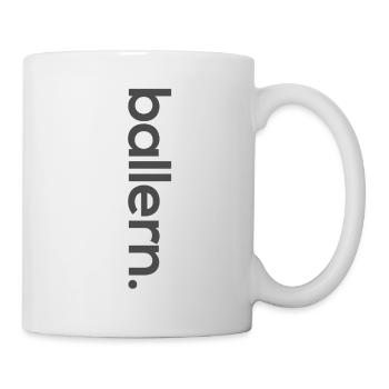 ballern. - Tasse - Weiß - Rechts