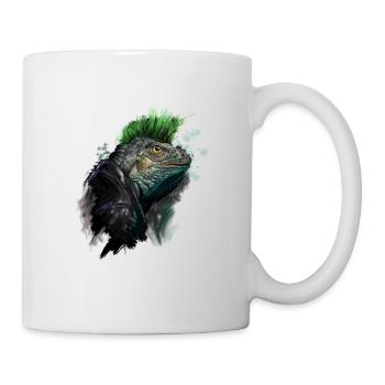 Iguana Punk - Tasse - Weiß - Rechts