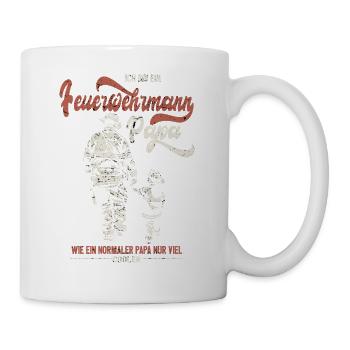 I'm a firefighter dad - firefighter dad - Mug - white - Right