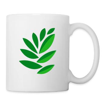 Zeichnung Blätter - Tasse - Weiß - Rechts