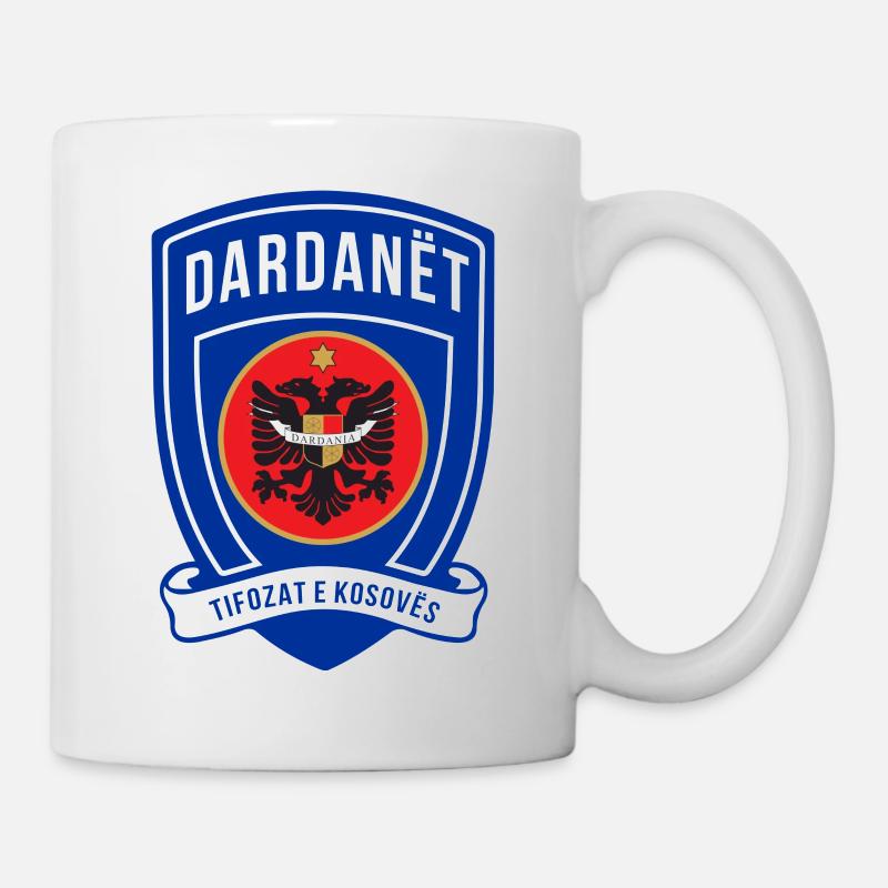 L'écusson de football Dardanët - Mug blanc - blanc