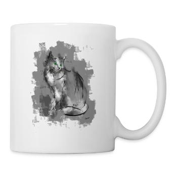 chat - Mug blanc - blanc - Droite