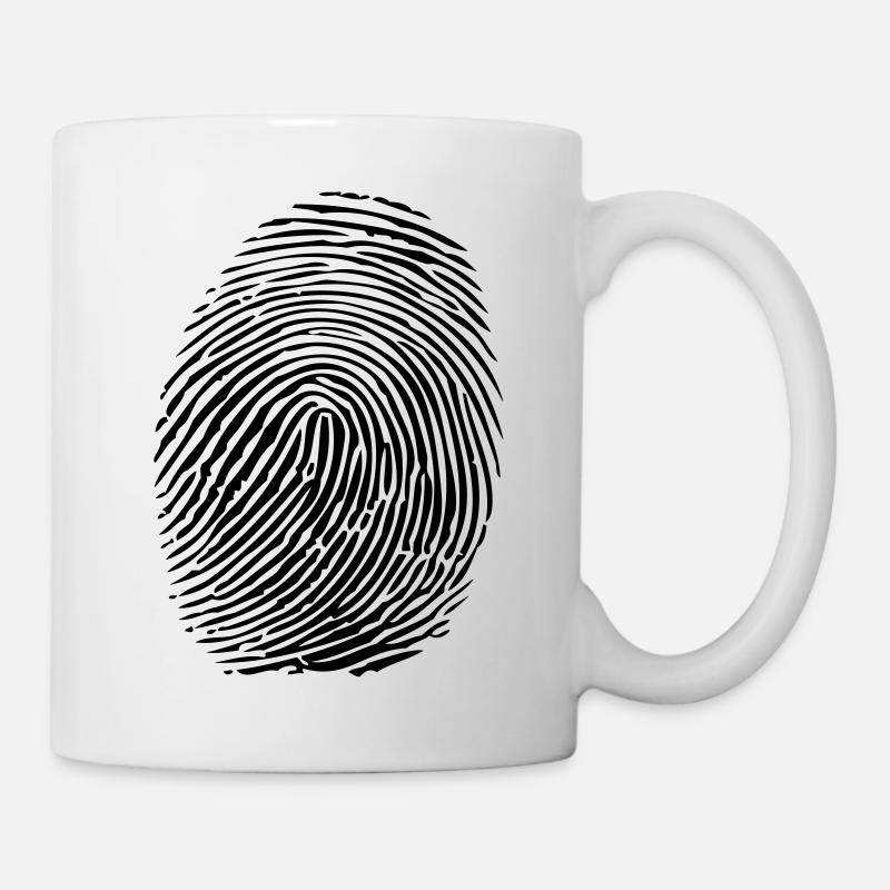 vingerafdruk - Mug - white