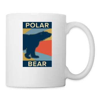 Polarbär Eisbär Tier Geschenk kalt Natur Bär - Tasse - Weiß - Rechts