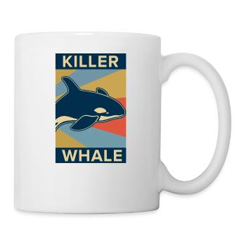 Épaulard orque poisson cadeau mer océan animal - Mug blanc - blanc - Droite