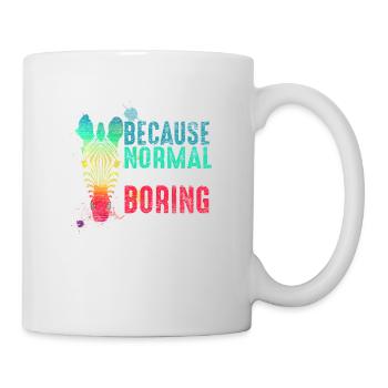 Normal boring party gift zebra vintage - Mug - white - Right