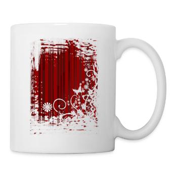 background rotes_muster - Mug - white - Right
