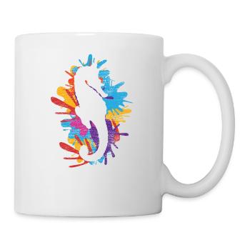 Seepferd Seepferdchen Fisch Meer Ozean Geschenk - Tasse - Weiß - Rechts