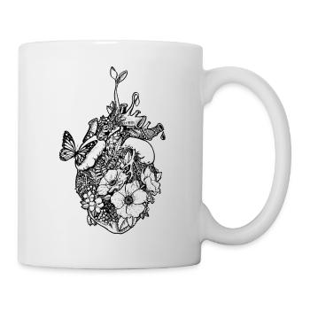 Coeur cultivé - Mug blanc - blanc - Droite