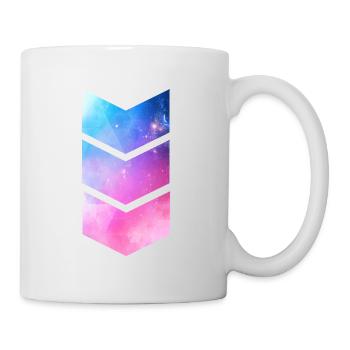 Glitzer und Glamour Pink Geschenk Geschenkidee - Tasse - Weiß - Rechts