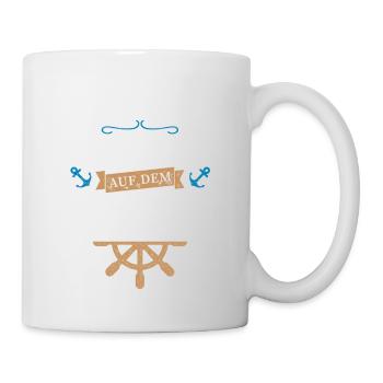 Segler Boot Segeln Anker Kapitän Sprüche Geschenk - Tasse - Weiß - Rechts
