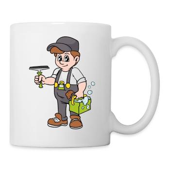 Building cleaner Window cleaner - Mug - white - Right
