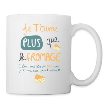 fromage - Mug blanc - blanc - Droite