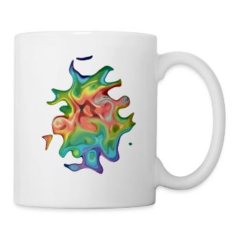 Psychedelisches Ei #2 - Tasse - Weiß - Rechts