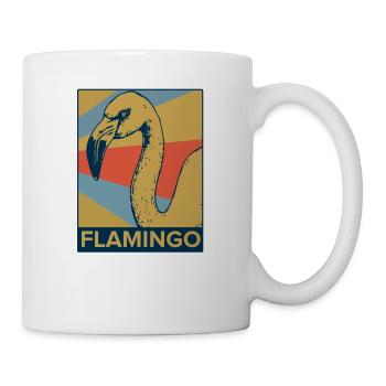 Flamingo bird pink pink long legs zoo zoo zoo - Mug - white - Right