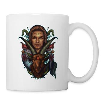 Capricorne - Femme au Capricorne - Mug blanc - blanc - Droite