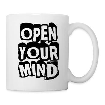 Open Your Mind - Tasse - Weiß - Rechts