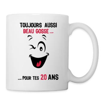 20 years still handsome for age ks - Mug - white - Right