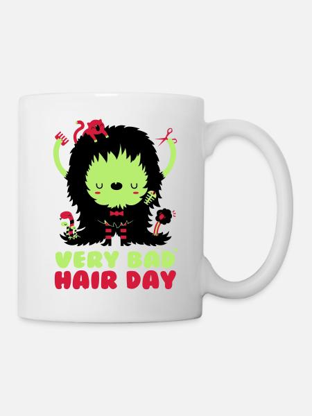 bad_hair_day - Mug blanc - blanc