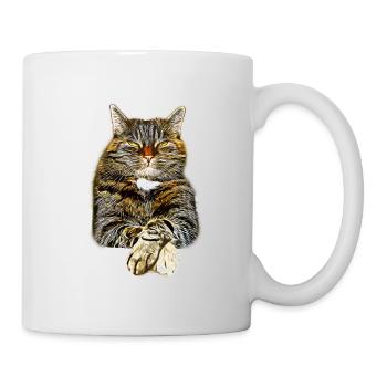 chat chat gxp comme un art de vecteur de patron - Mug blanc - blanc - Droite