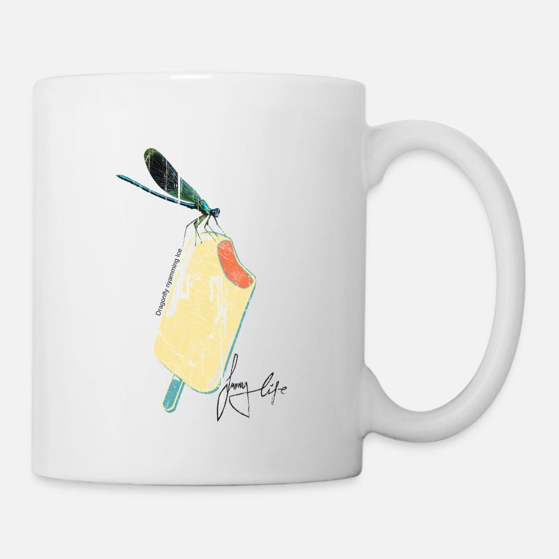 dragonfly - Tasse - Weiß