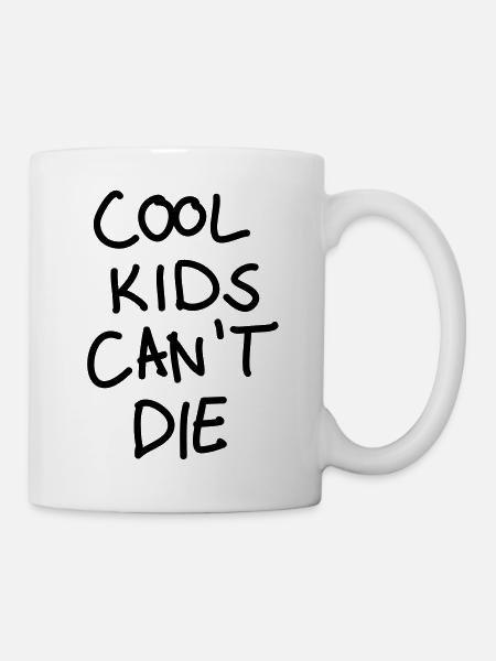Cool kids ne peuvent pas mourir - Mug blanc - blanc
