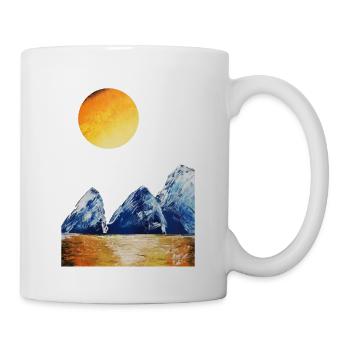 Sonnenaufgang - Tasse - Weiß - Rechts