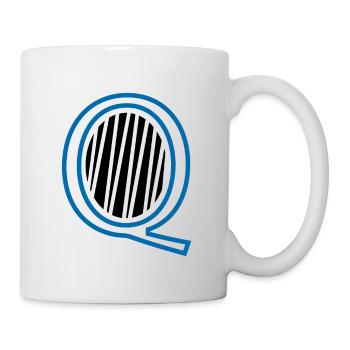Lettre Q - Mug blanc - blanc - Droite