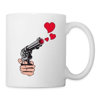 gunshot hearts - Mug blanc - blanc - Droite