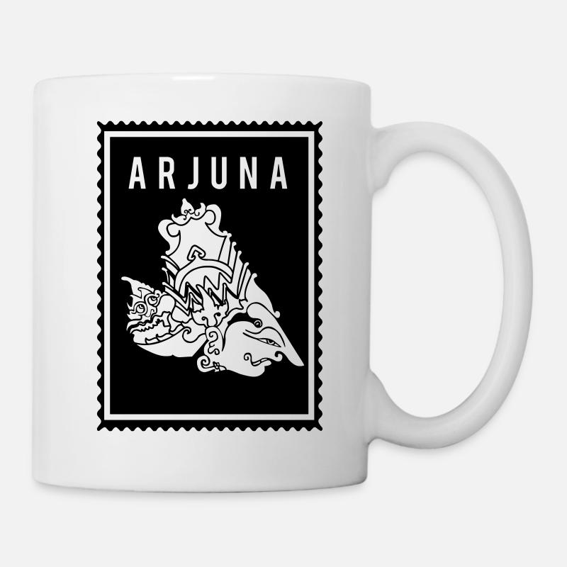 Arjuna - Wayang - Tasse - Weiß