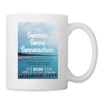 Sommerurlaub Deutschland - Tasse - Weiß - Rechts