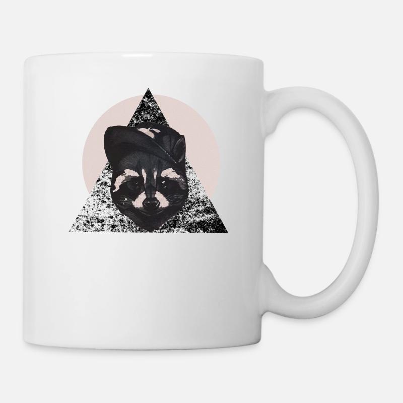 Waschbär - Tasse - Weiß