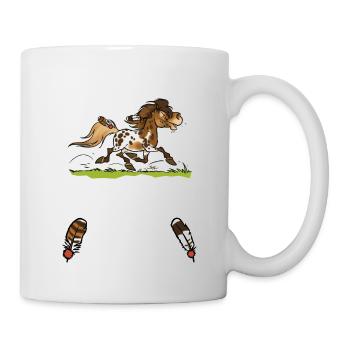 Mein Shetty das Schönste (Text weiss) - Mug blanc - blanc - Droite
