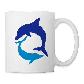 dauphin - Mug blanc - blanc - Droite
