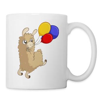 Alpaca d'anniversaire - Mug blanc - blanc - Droite