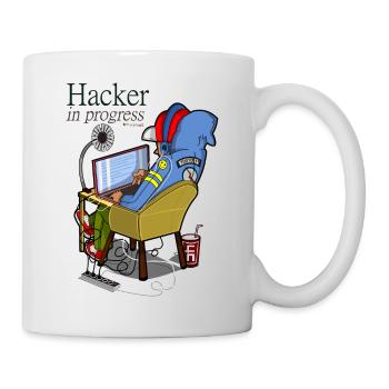 Hacker - Mug blanc - blanc - Droite
