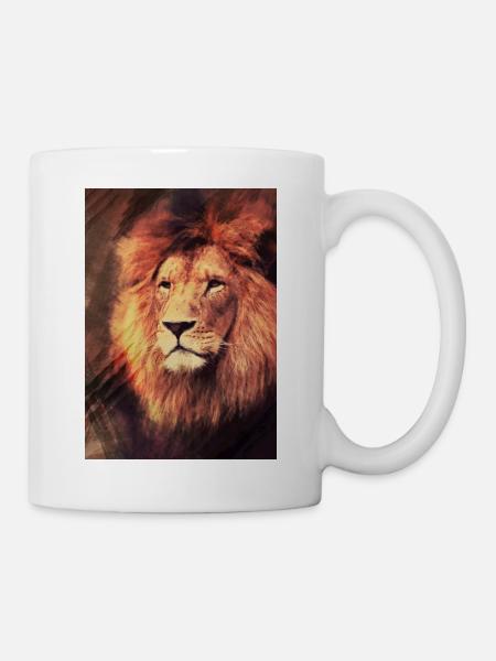 Lion - Mug blanc - blanc