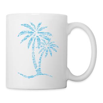 Palme OCEAN - Tasse - Weiß - Rechts