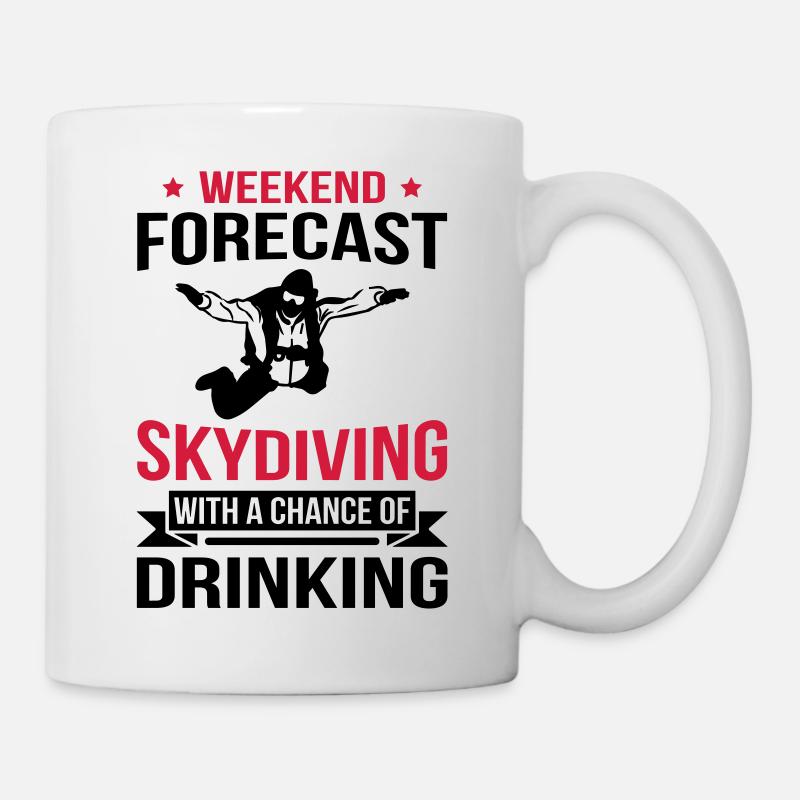 Weekend Forecast Skydiving - Mug - white
