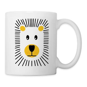 Lion - Mug blanc - blanc - Droite