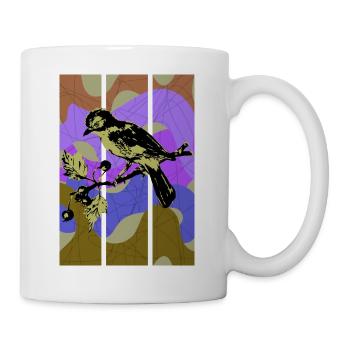 Vogelhäher - Tasse - Weiß - Rechts