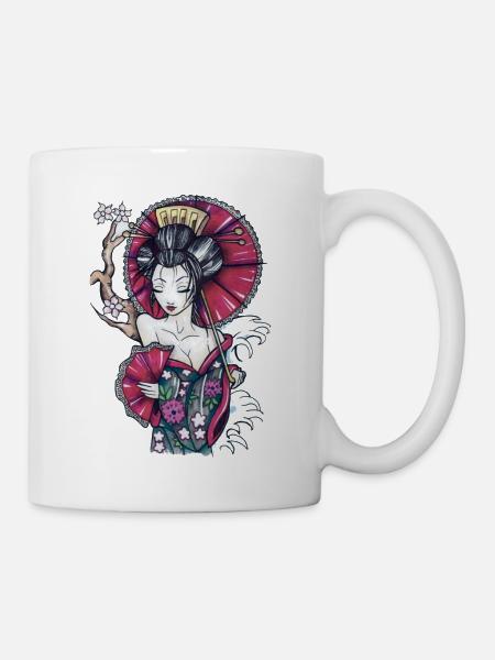 Geisha2 - Mug blanc - blanc