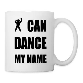je peux danser mon nom - Mug blanc - blanc - Droite