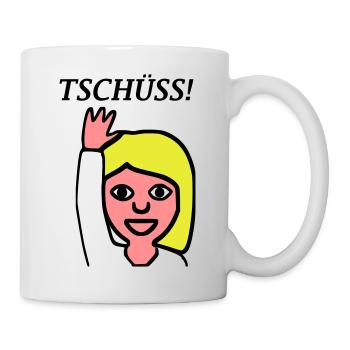 Emoji Greetings bye - Mug - white - Right