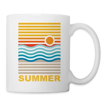 Été - Mug blanc - blanc - Droite