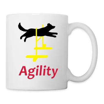 Agility Hürde Vektor - Tasse - Weiß - Rechts