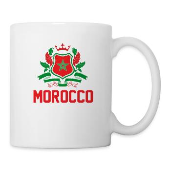 Marokko Flagge Astronaut Planet Geschenk Weltraum - Tasse - Weiß - Rechts